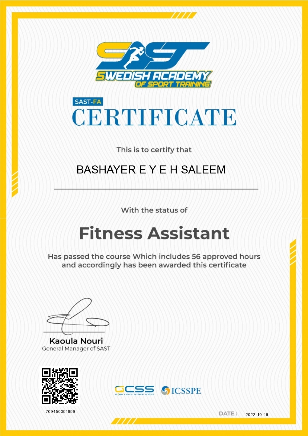 BASHAYER E Y E H SALEEM